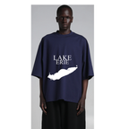 Lake Erie - Condensed Tall T-Shirt, Dark Navy
