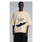 Lake Erie - Condensed Tall T-Shirt, Desert Beige