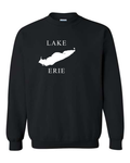 Lake Erie - Copperplate Sandwich Hoodie, Black
