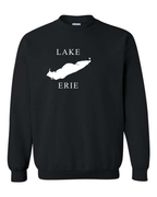 Lake Erie - Copperplate Sandwich Hoodie, Black