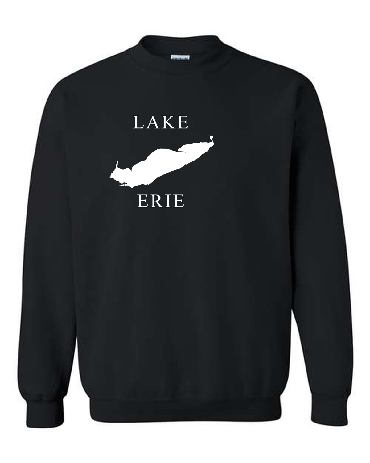 Lake Erie - Copperplate Sandwich Hoodie, Black