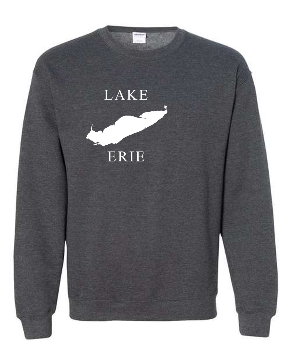 Lake Erie - Copperplate Sandwich Hoodie, Dark Heather