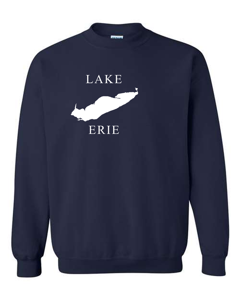 Lake Erie - Copperplate Sandwich Hoodie, Navy