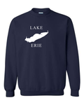 Lake Erie - Copperplate Sandwich Hoodie, Navy