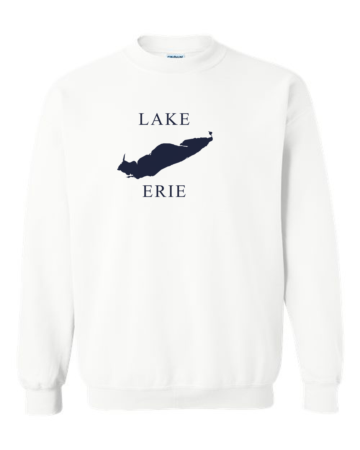 Lake Erie - Copperplate Sandwich Hoodie, White