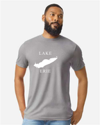 Lake Erie - Copperplate Sandwich T-Shirt, Cement