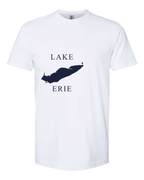 Lake Erie - Copperplate Sandwich T-Shirt, White