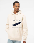 Lake Erie - Engraved Copperplate Hoodie, Bone