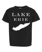 Lake Erie - Engravers Label T-Shirt, Black