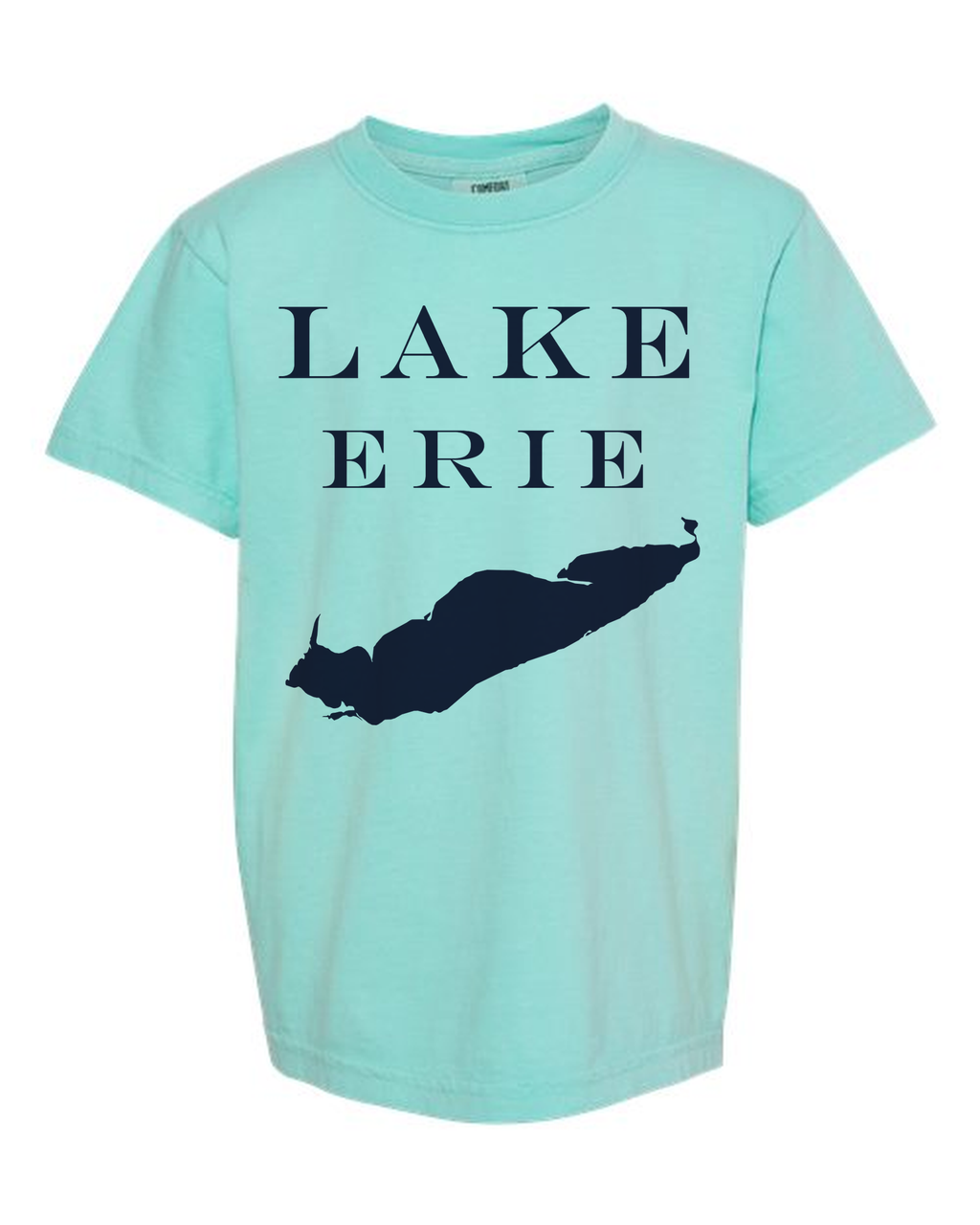 Lake Erie - Engravers Label T-Shirt, Chalky Mint