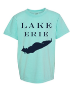 Lake Erie - Engravers Label T-Shirt, Chalky Mint