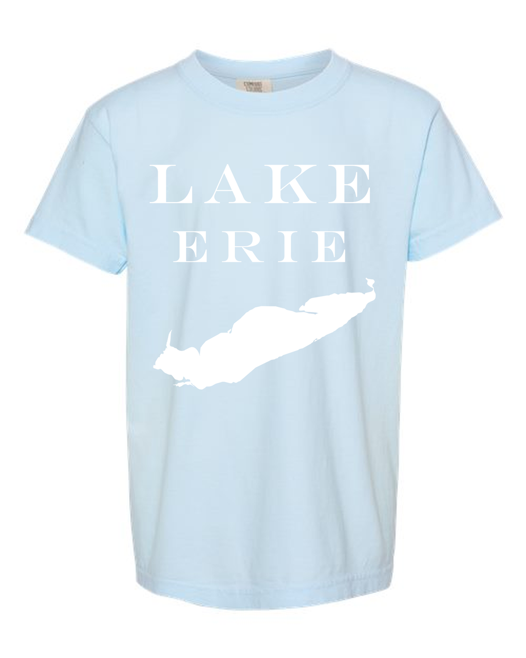 Lake Erie - Engravers Label T-Shirt, Chambray
