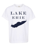 Lake Erie - Engravers Label T-Shirt, White