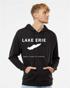 Lake Erie - Franklin Modern Hoodie, Black
