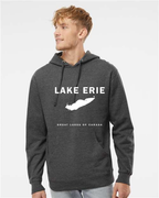 Lake Erie - Franklin Modern Hoodie, Charcoal Heather