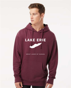 Lake Erie - Franklin Modern Hoodie, Maroon