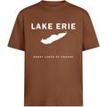Lake Erie - Franklin Modern T-Shirt, Brown Sugar