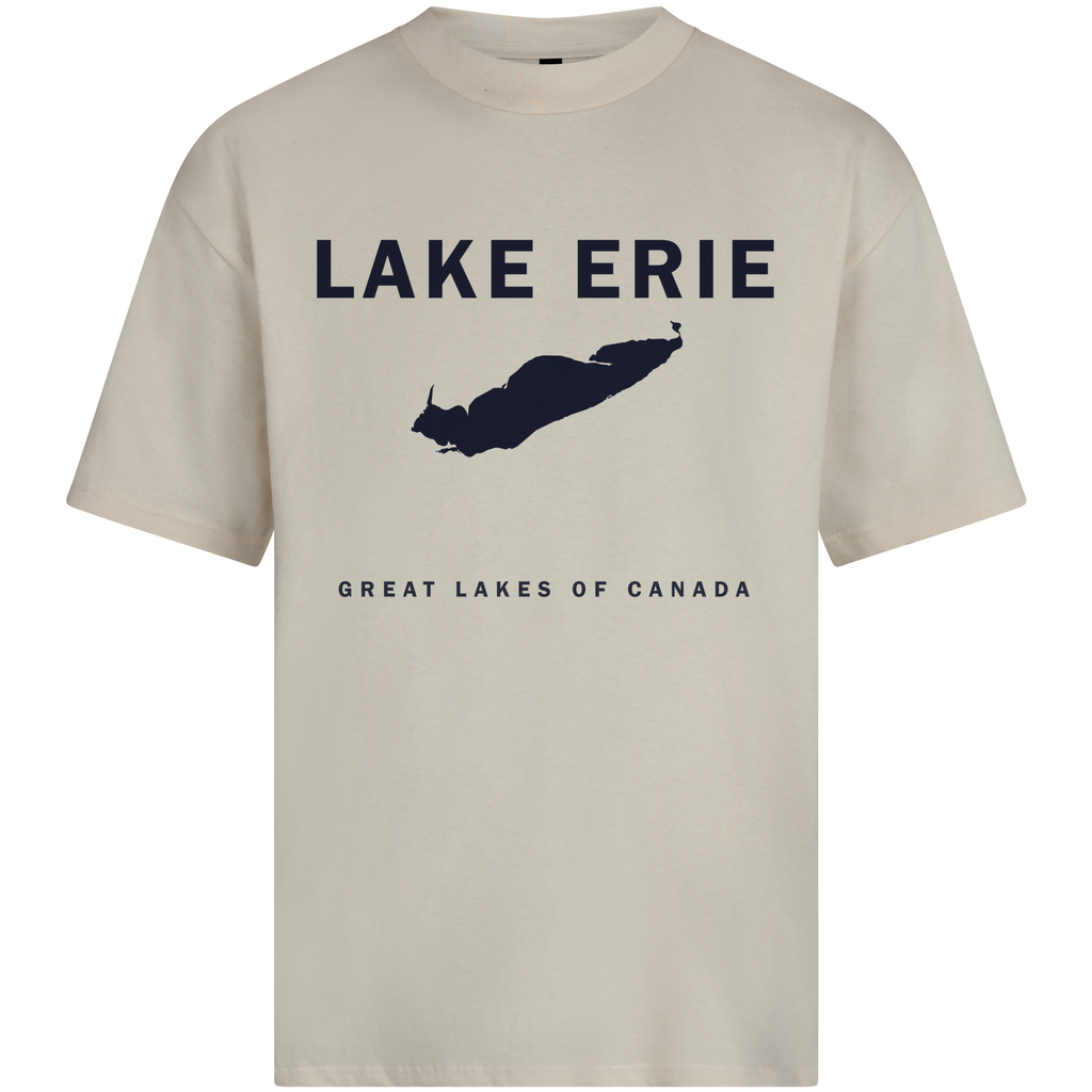 Lake Erie - Franklin Modern T-Shirt, Cream