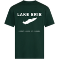 Lake Erie - Franklin Modern T-Shirt, Forest Green