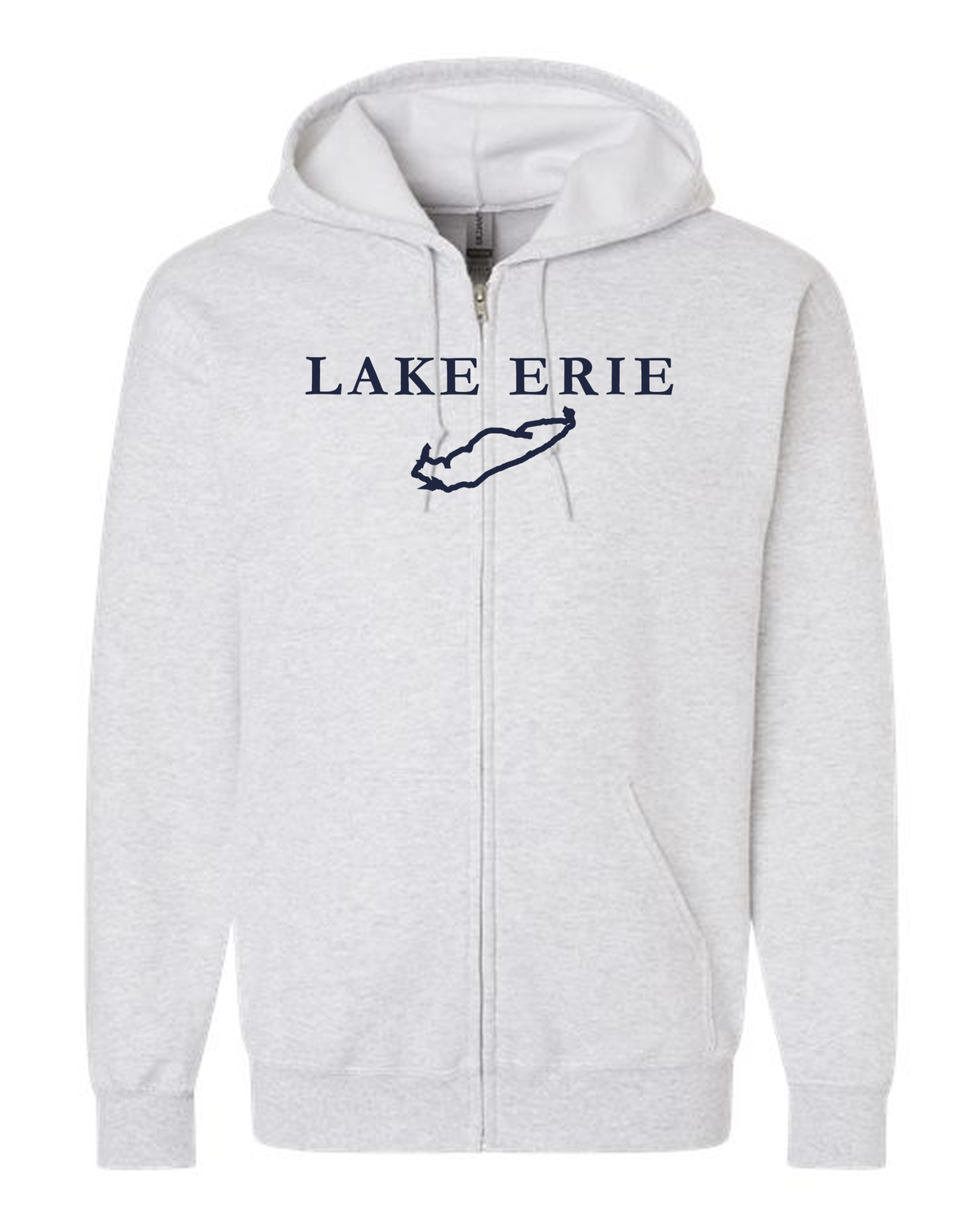 Lake Erie - Garamond Fashion Hoodie, Ash