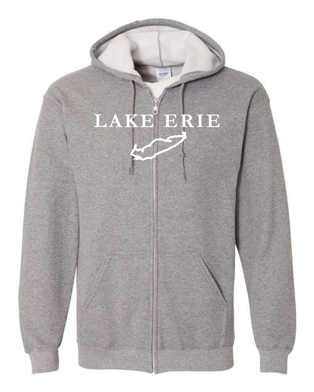 Lake Erie - Garamond Fashion Hoodie, Graphite Heather