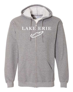 Lake Erie - Garamond Fashion Hoodie, Graphite Heather