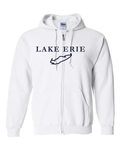 Lake Erie - Garamond Fashion Hoodie, White