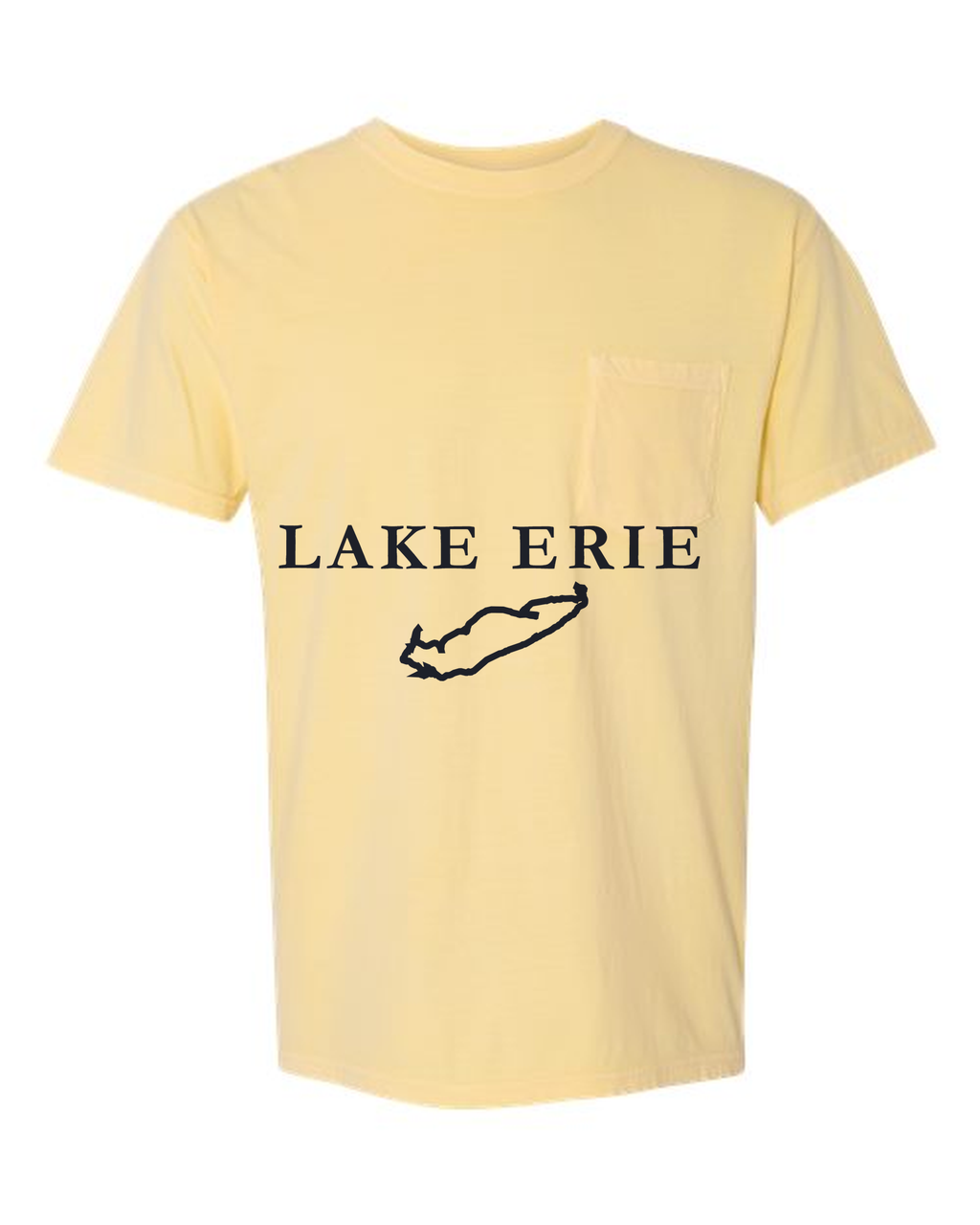 Lake Erie - Garamond Fashion T-Shirt, Butter