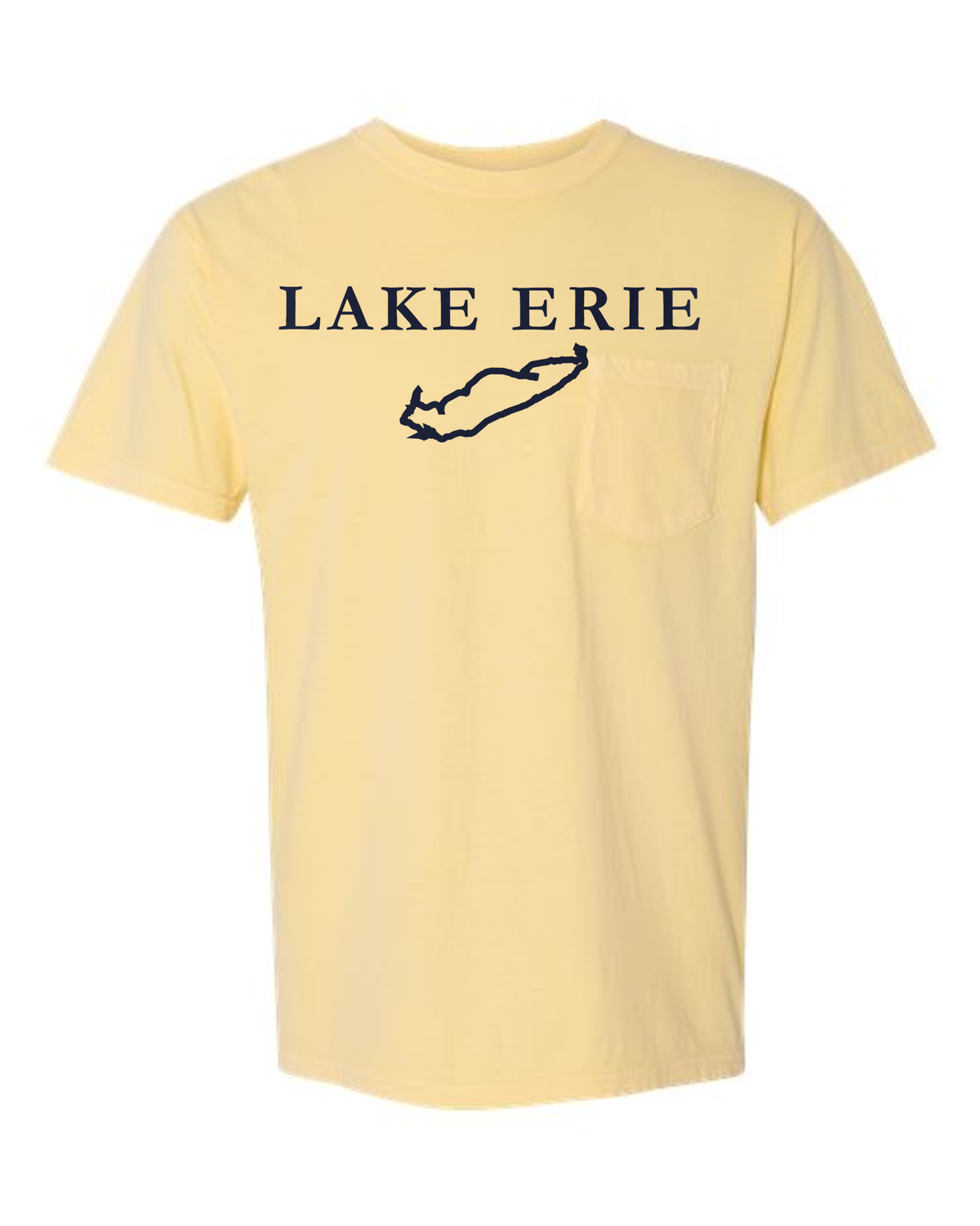 Lake Erie - Garamond Fashion T-Shirt, Butter