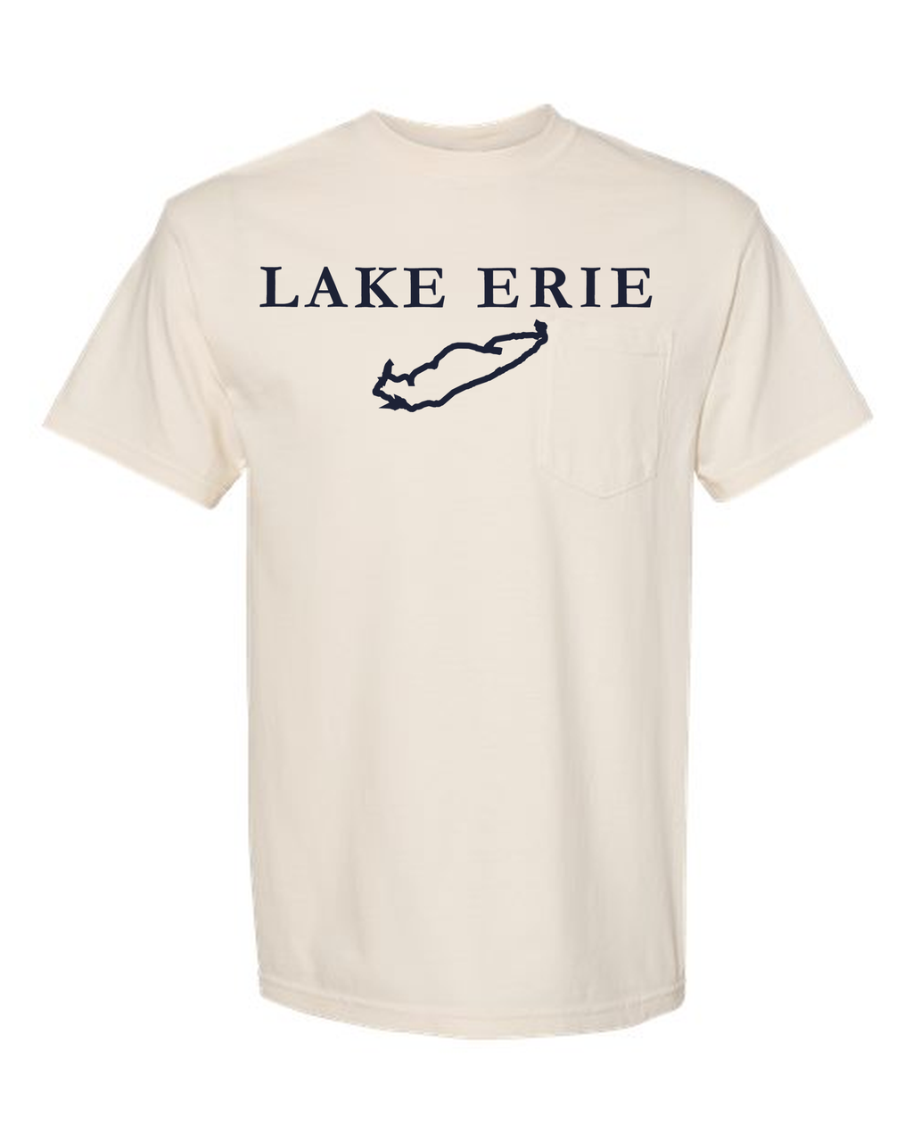 Lake Erie - Garamond Fashion T-Shirt, Ivory