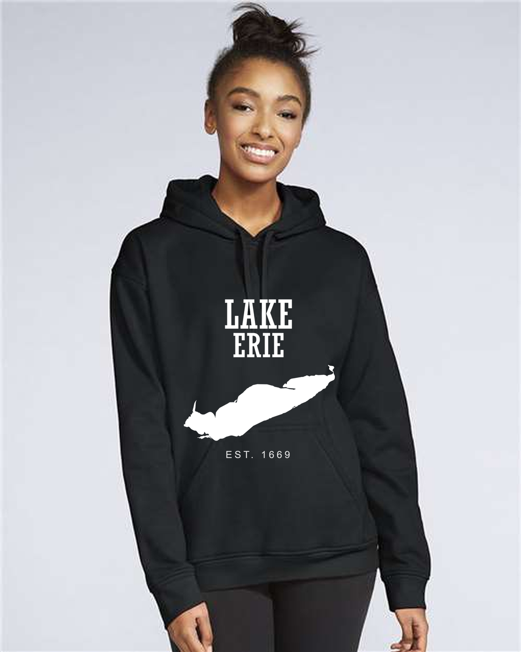 Lake Erie - Impact Statement Hoodie, Black