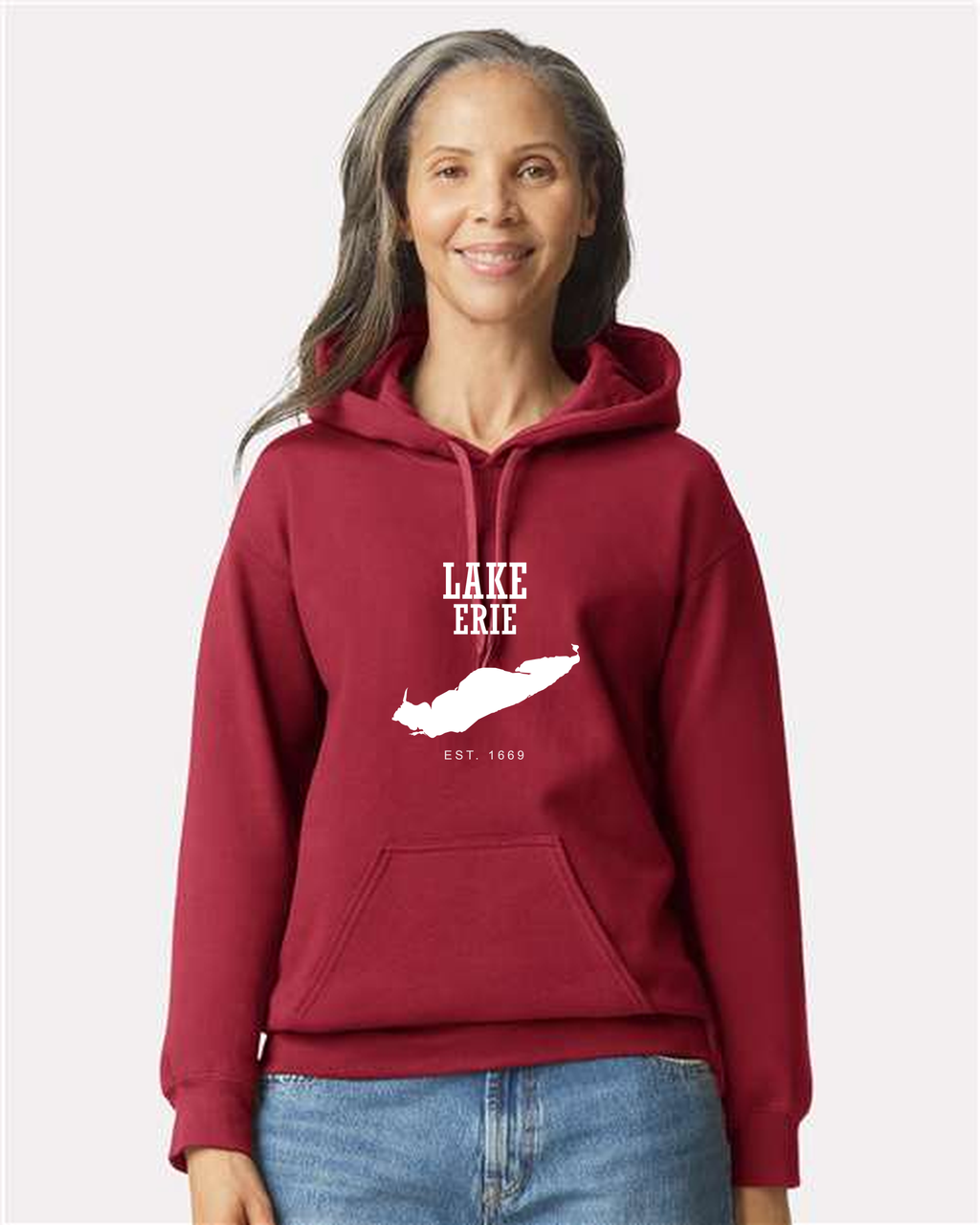 Lake Erie - Impact Statement Hoodie, Cardinal