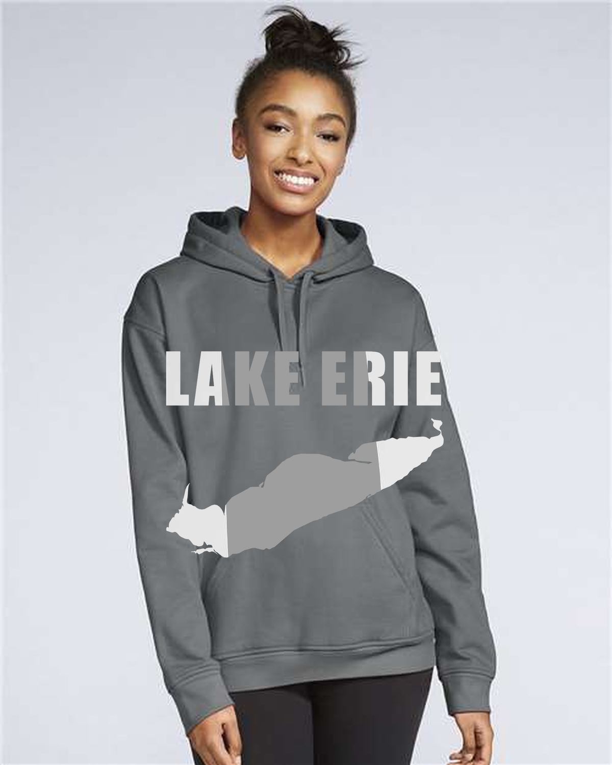 Lake Erie - Impact Statement Hoodie, Charcoal