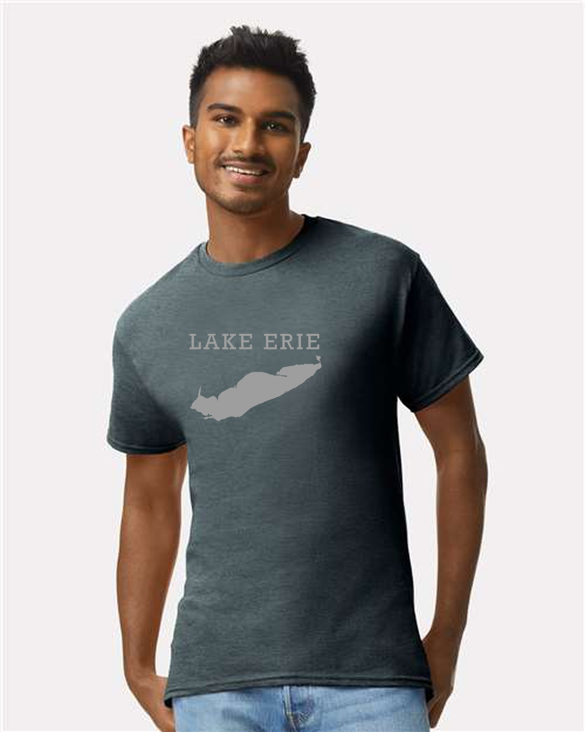 Lake Erie - Rockwell Broad T-Shirt, Dark Heather