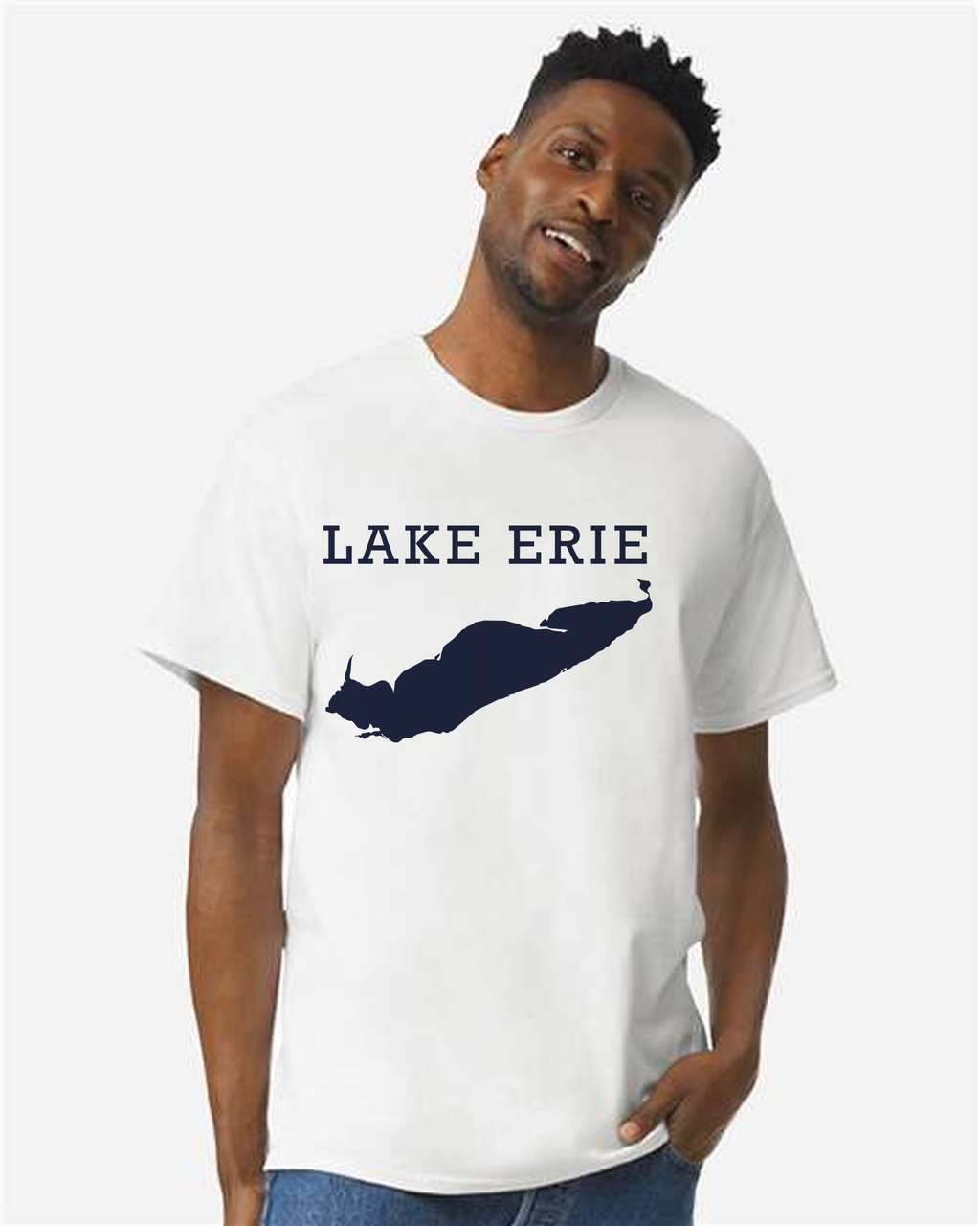 Lake Erie - Rockwell Broad T-Shirt, White