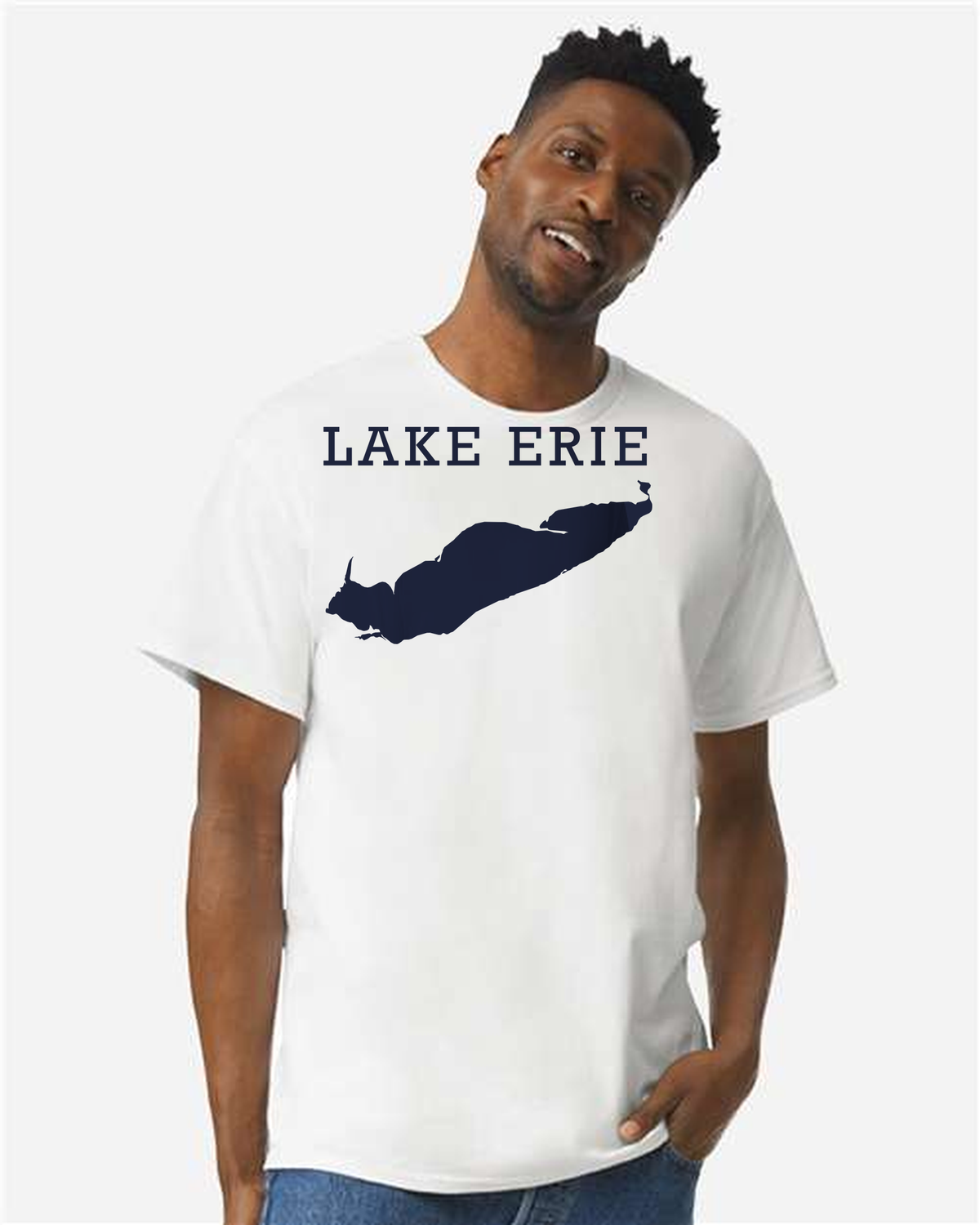 Lake Erie - Rockwell Broad T-Shirt, White