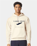 Lake Erie - Serif Classic Hoodie, Ivory