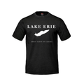Lake Erie - Serif Classic T-Shirt, Black