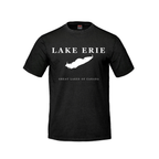 Lake Erie - Serif Classic T-Shirt, Black