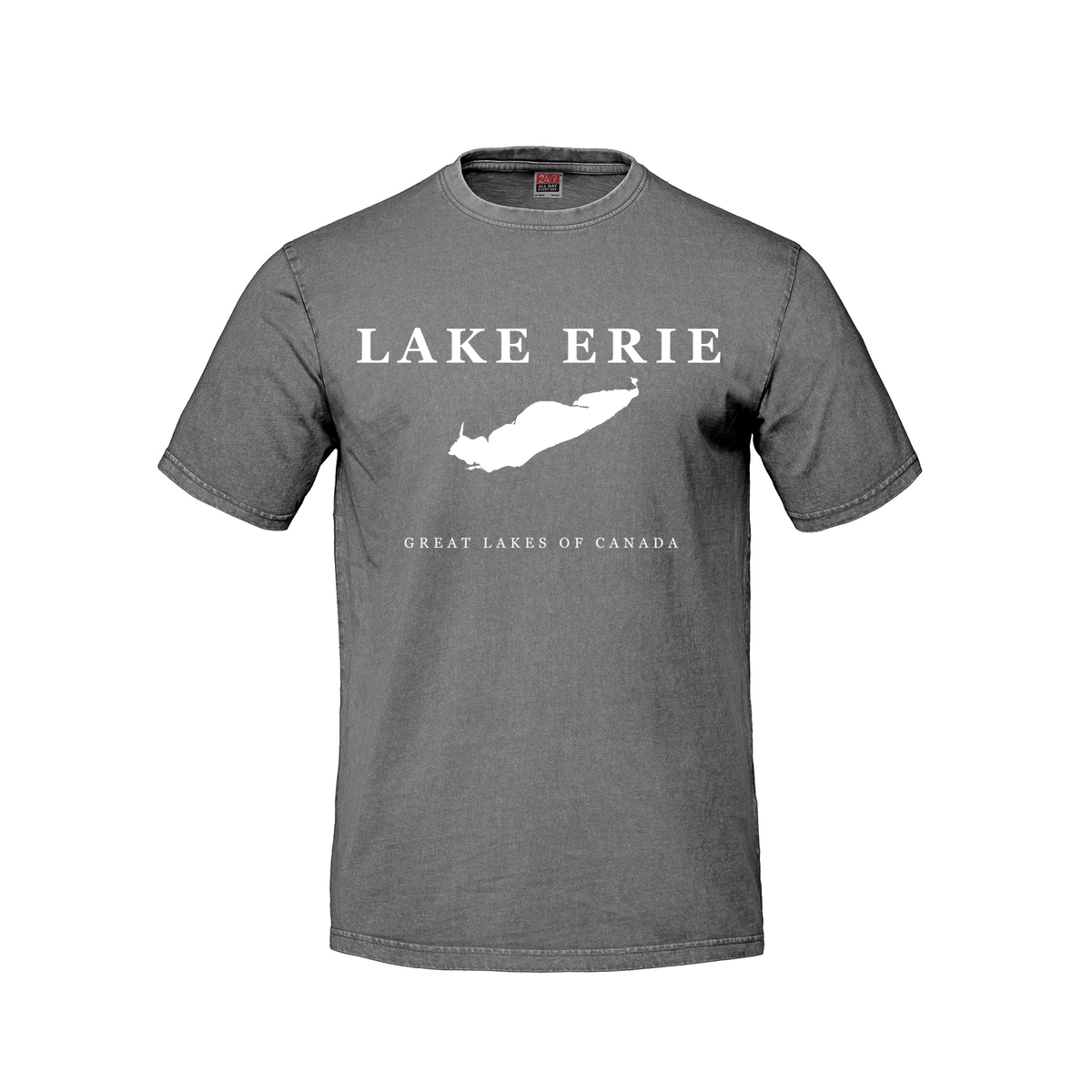 Lake Erie - Serif Classic T-Shirt, Grey
