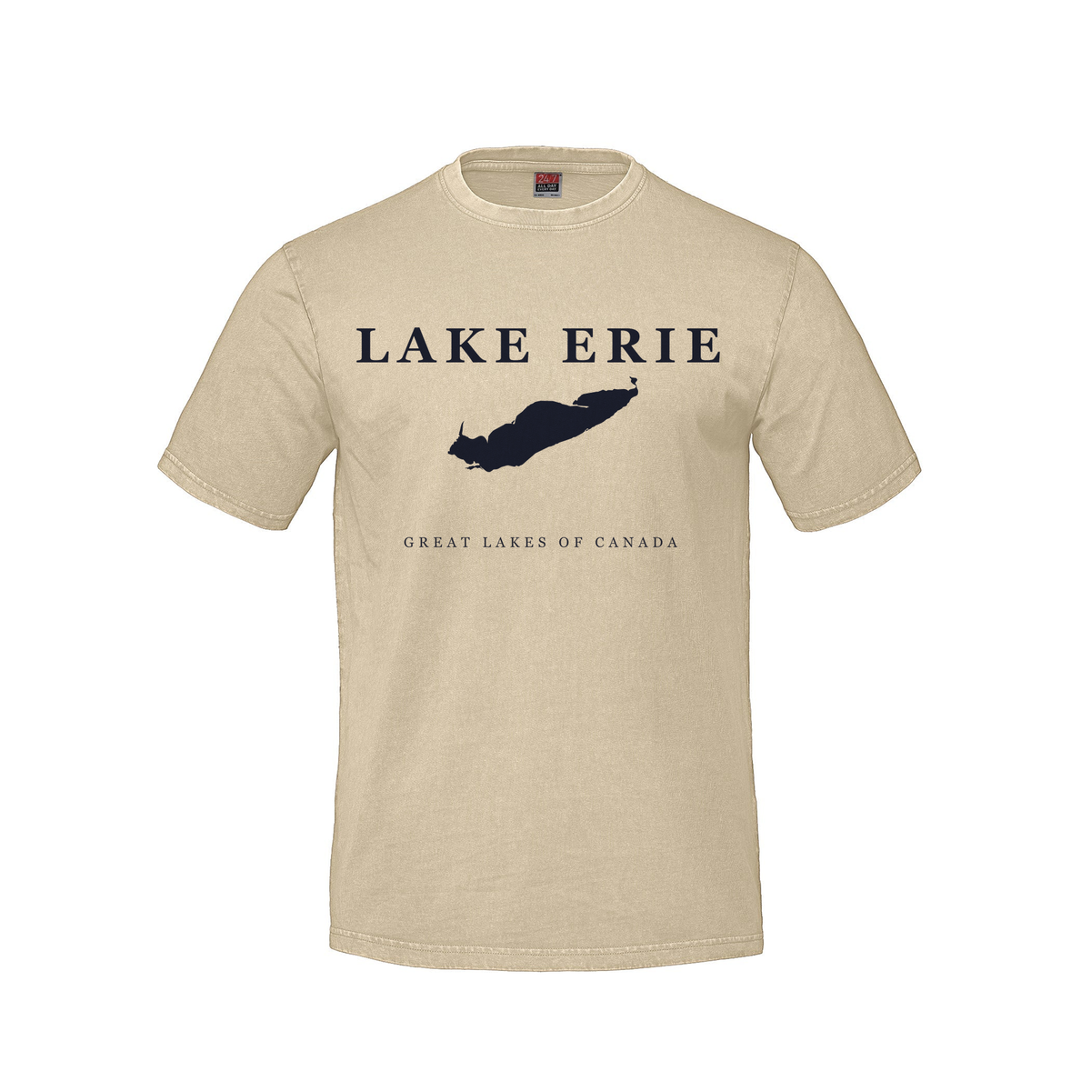 Lake Erie - Serif Classic T-Shirt, Ivory