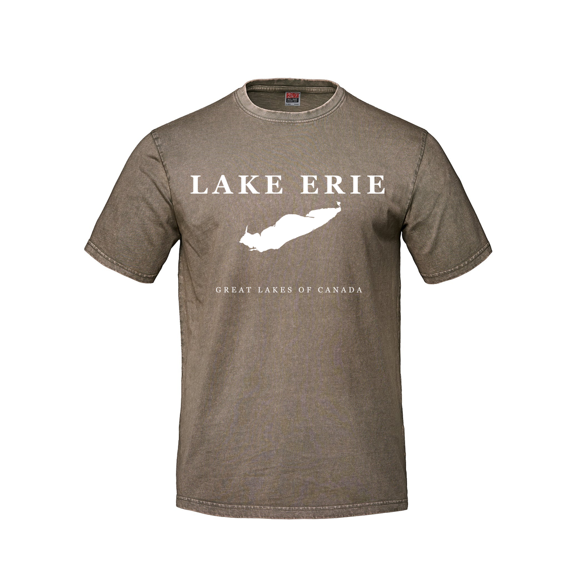 Lake Erie - Serif Classic T-Shirt, Mushroom