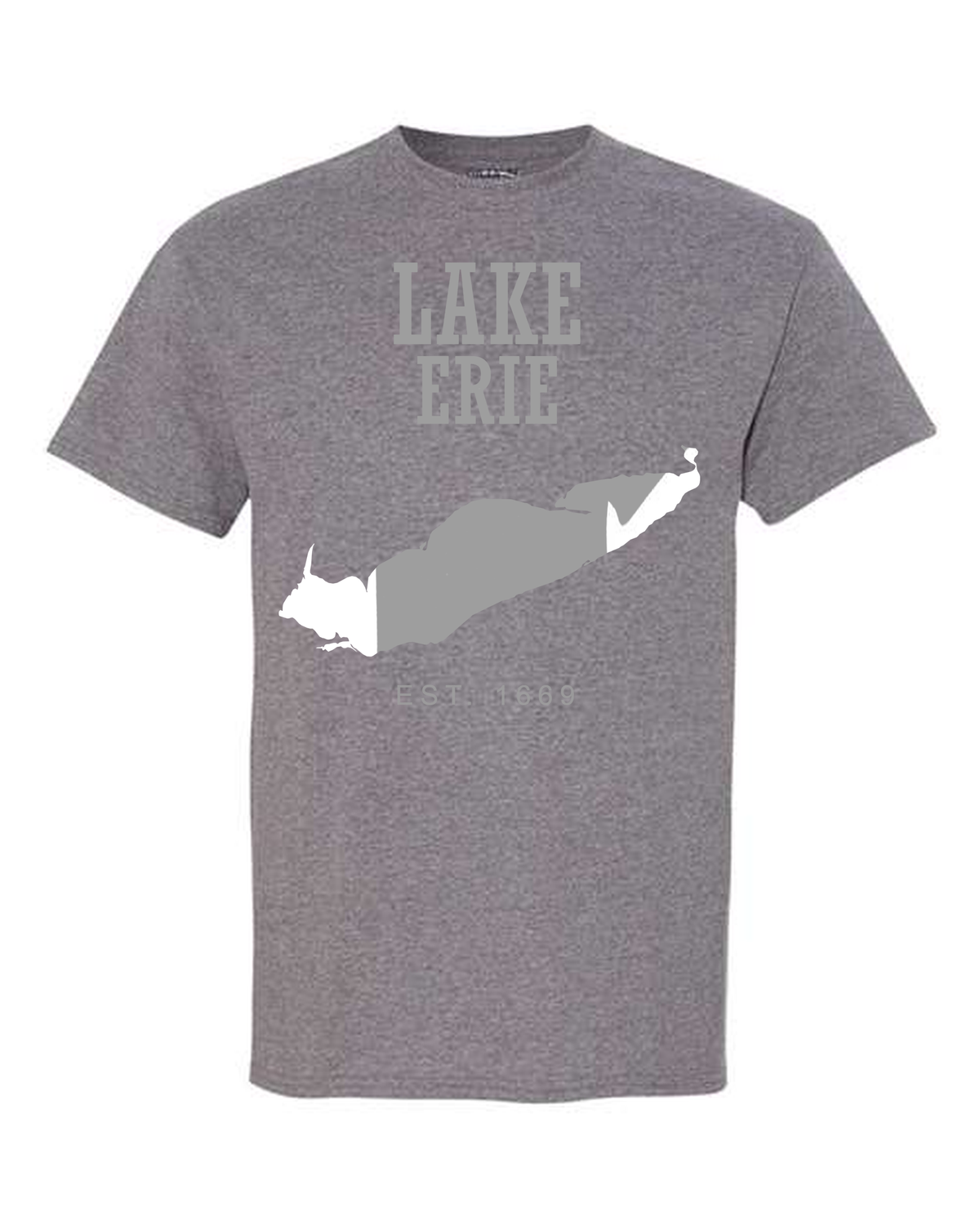 Lake Erie - Slab Heritage T-Shirt, Graphite Heather
