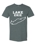 Lake Erie - Stacked Block T-Shirt, Dark Heather