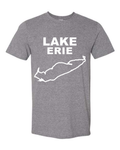 Lake Erie - Stacked Block T-Shirt, Graphite Heather
