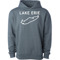 Lake Erie - Trebuchet Outline Hoodie, Blue Magic
