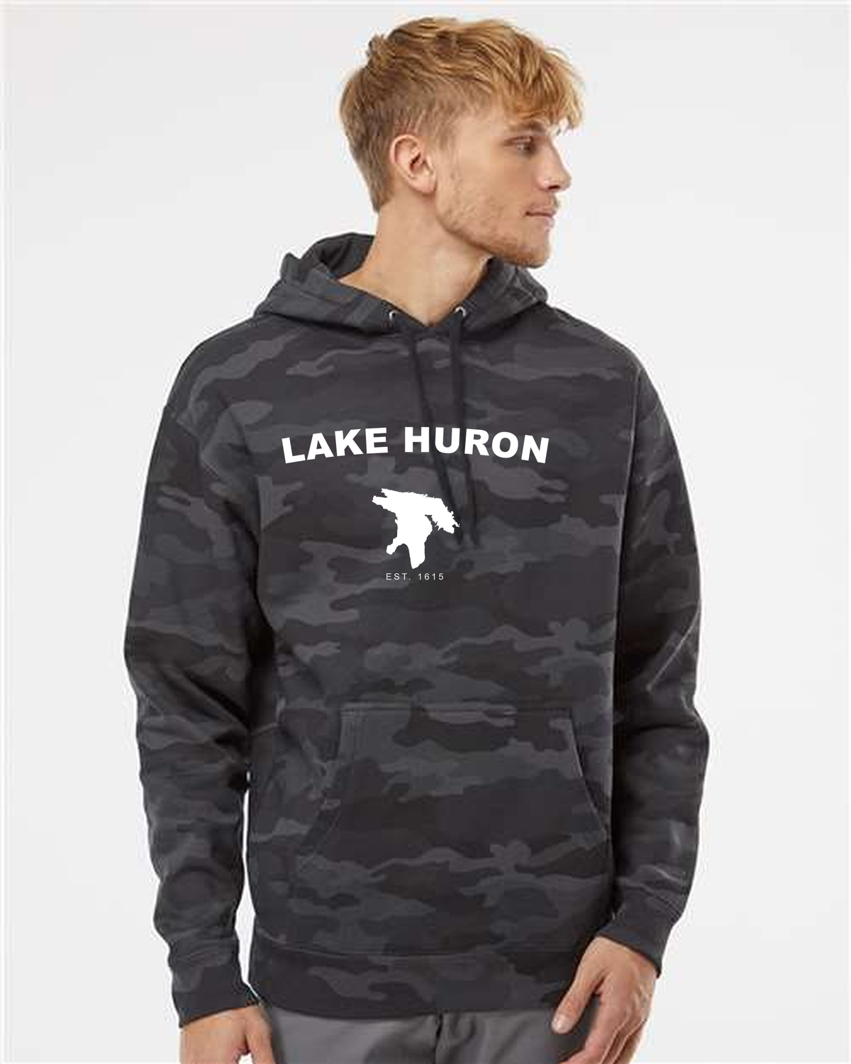 Lake Huron - Arc Classic Hoodie, Black Camo