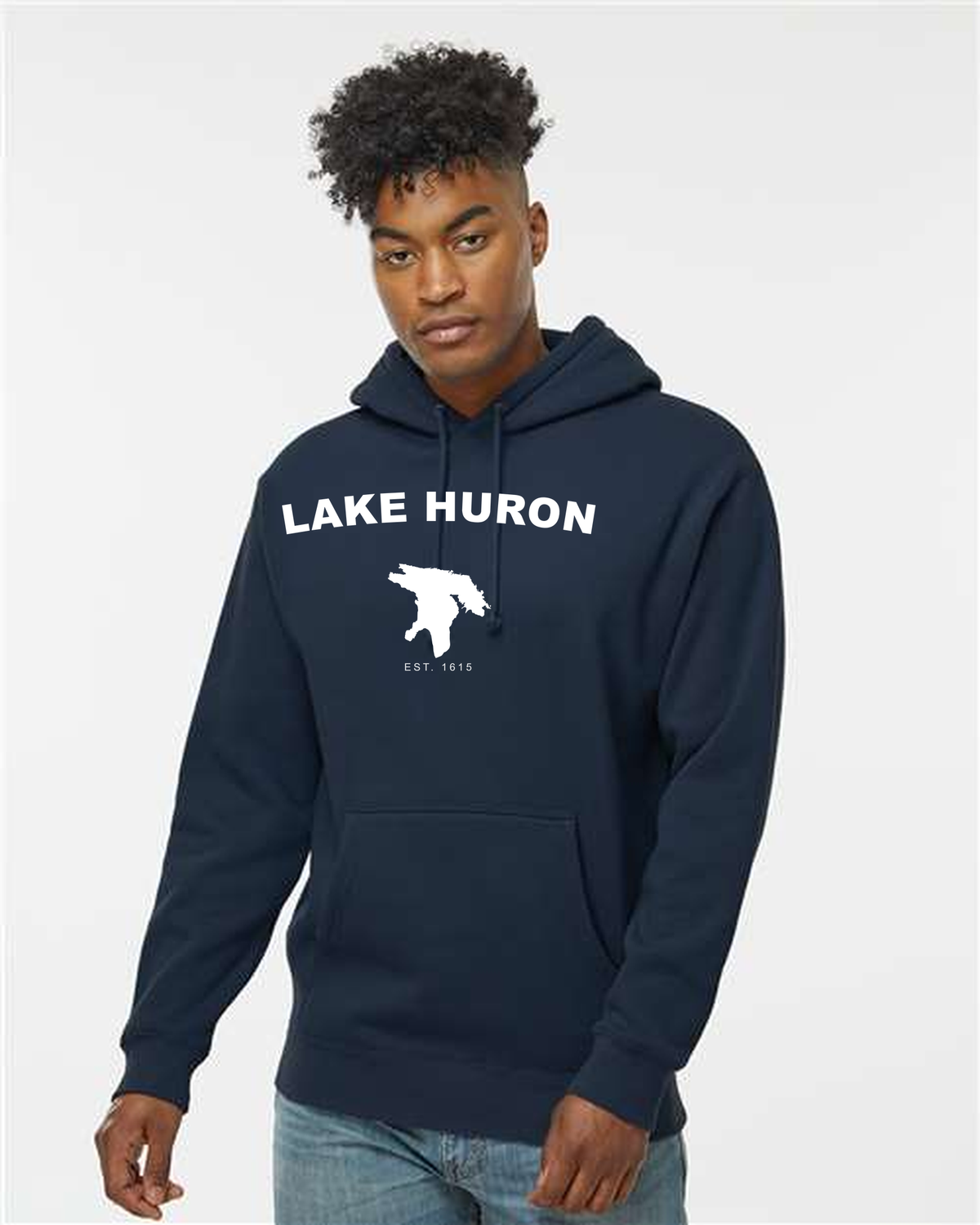 Lake Huron - Arc Classic Hoodie, Navy