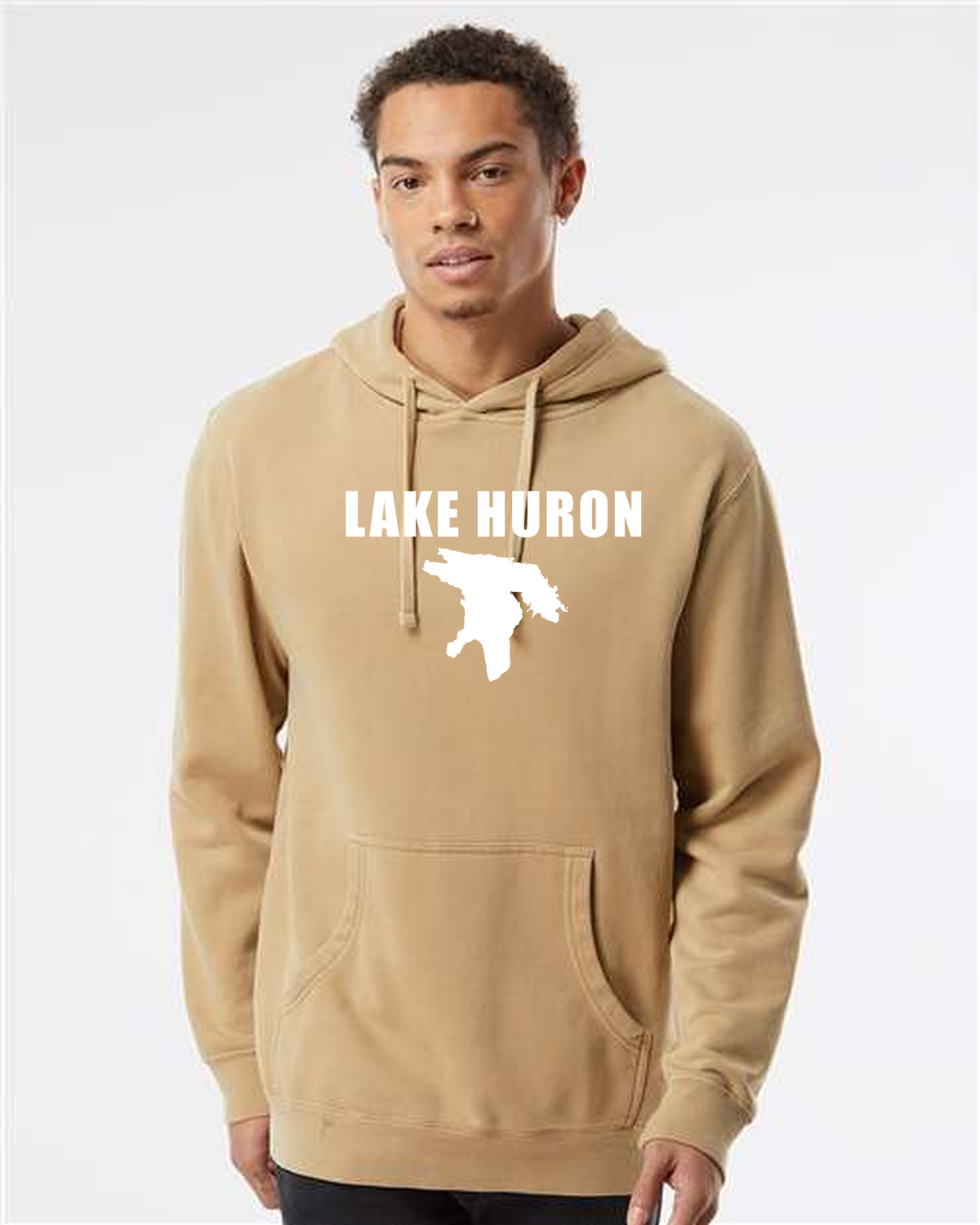 Lake Huron - Condensed Tall Hoodie, Pigment Sandstone