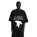 Lake Huron - Condensed Tall T-Shirt, Black